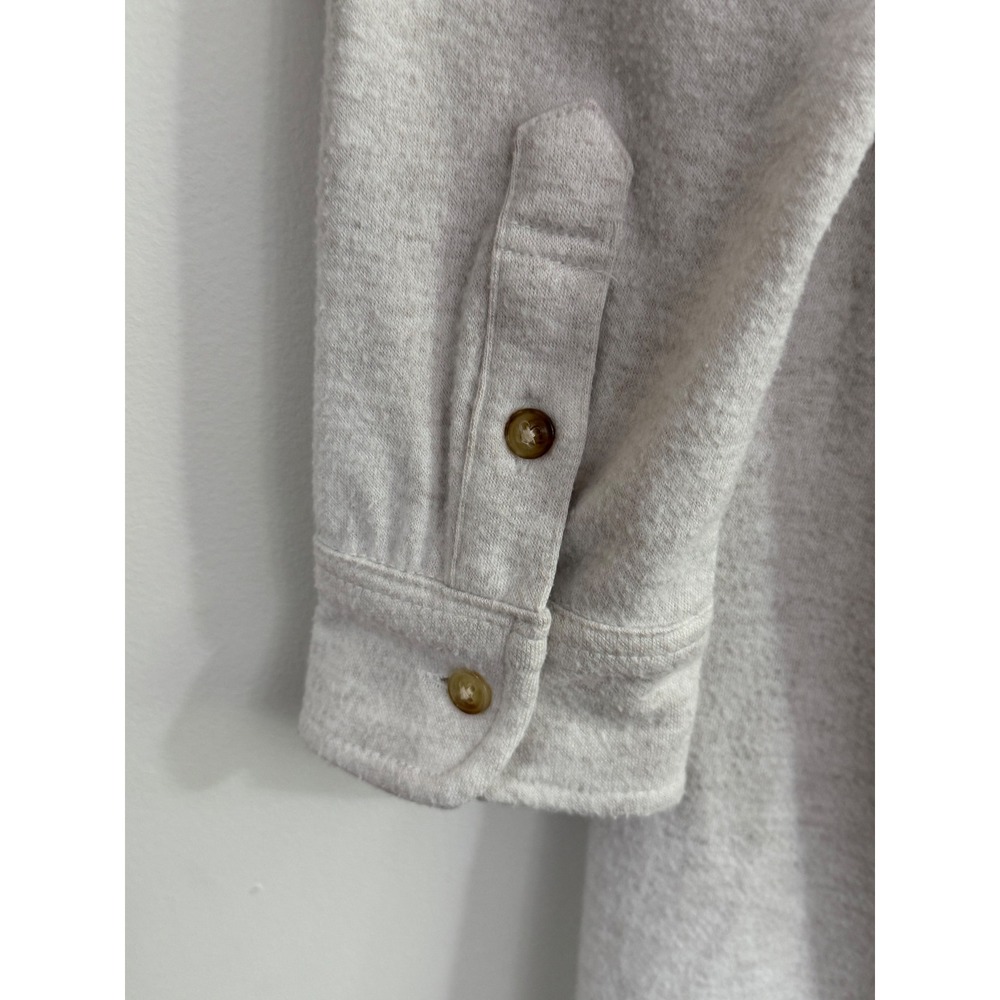 Faherty Womens Legend Sweater Shirt Dress Off White Heather Long Sleeve Size M - Picture 11 of 14